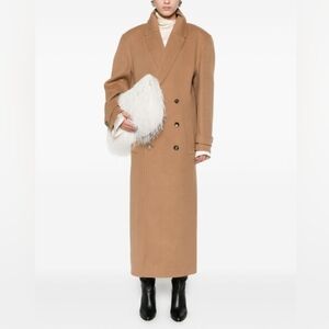 Judith & Charles 100% Wool Double Breasted Camel Coat M/L